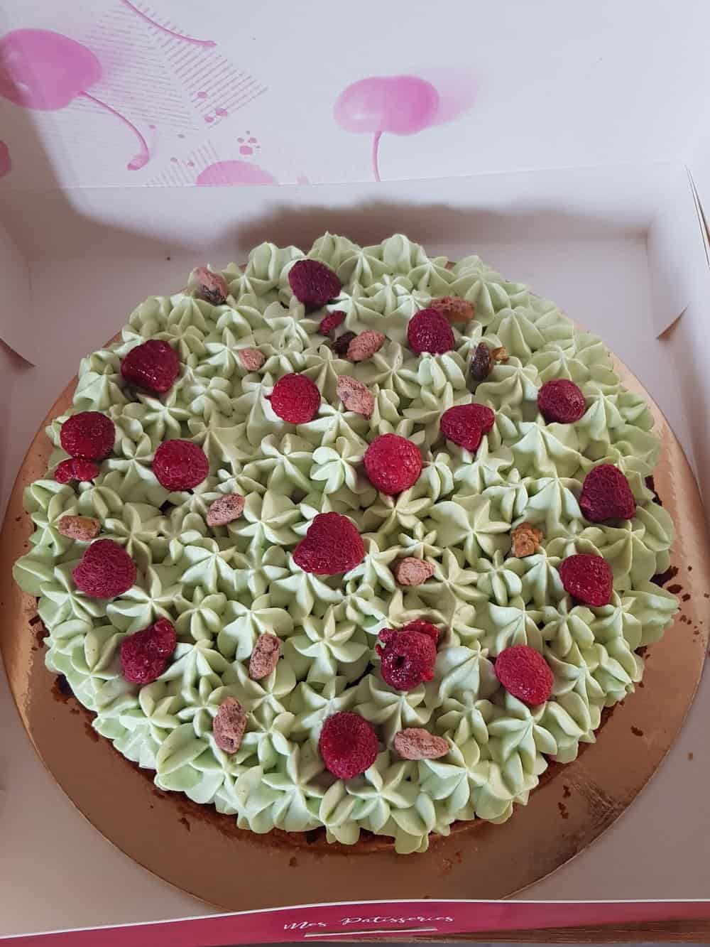 Le pistache framboise